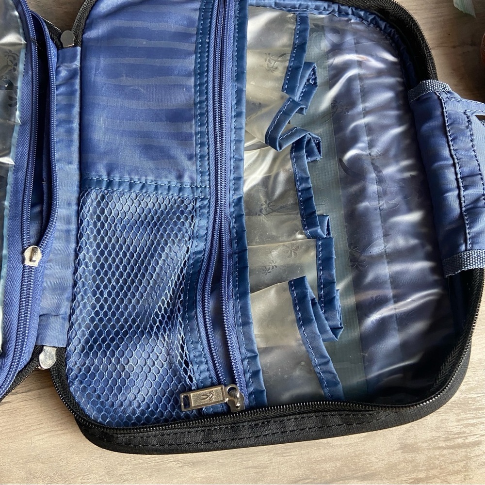 Toiletry Bag Ricardo Beverly Hills Black Multi Compartment Hanging Travel - Picture 6 of 10